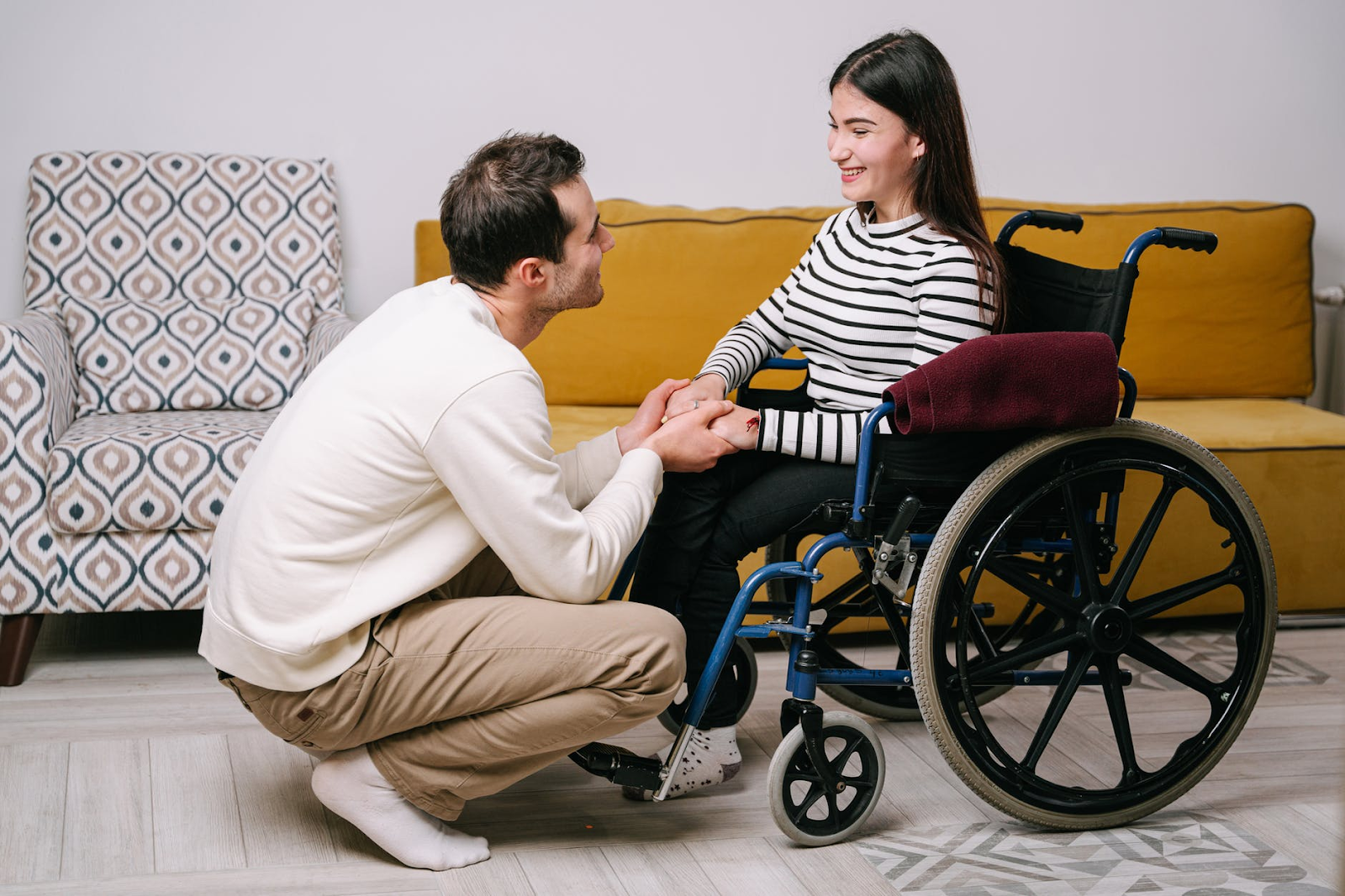 Woman in a wheelchair